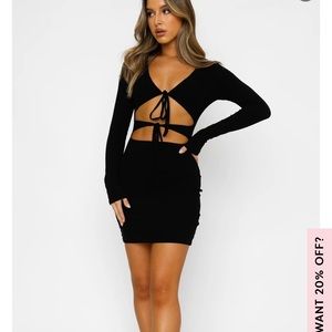 NWT Black Mini Dress from White Box Boutique